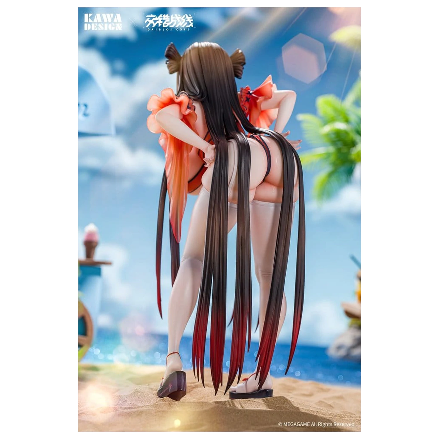 Daiblos Core PVC Figure 1/6 Maree Rouge Rakubai no Utage Wet Ver. 25 cm product photo