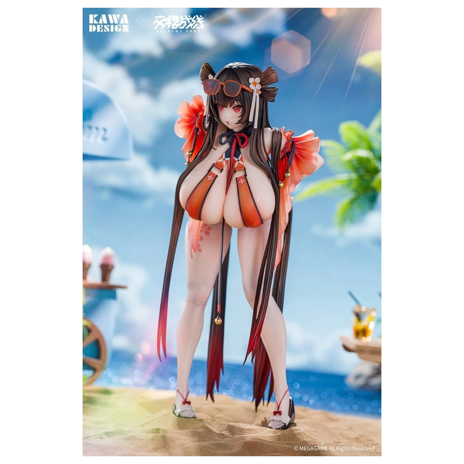 Daiblos Core PVC Figure 1/6 Maree Rouge Rakubai no Utage Wet Ver. 25 cm product photo