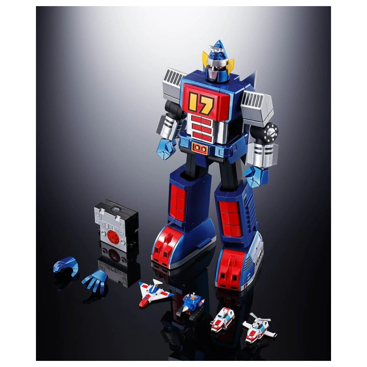 Daitetsujin 17 Soul of Chogokin Diecast Action Figure GX-101S Daitetsujin 17 & 18 Graviton Box 18 cm product photo