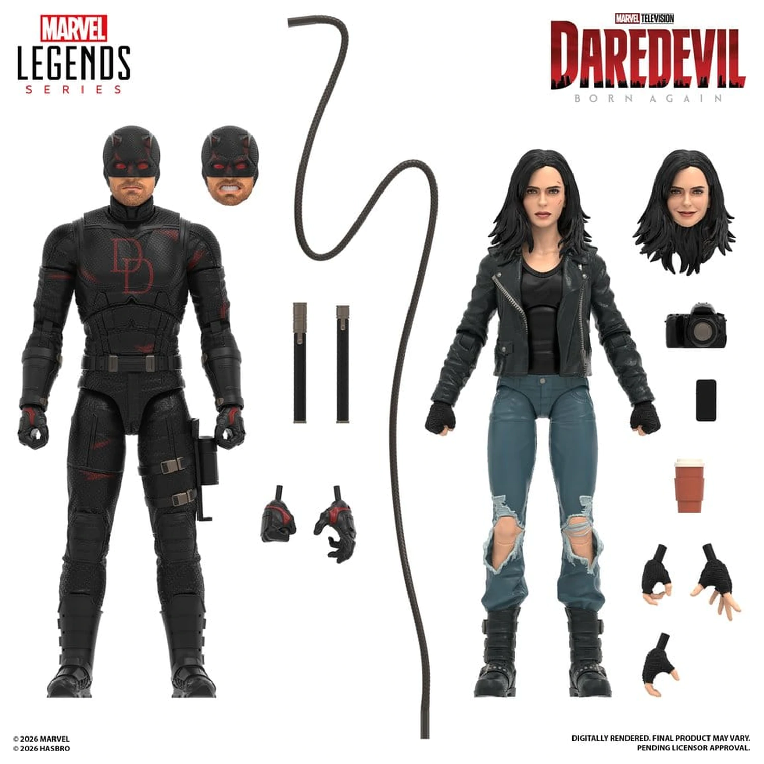 Daredevil: Born Again Marvel Legends Action Figure 2-Pack Daredevil & Jessica Jones 15 cm product photo