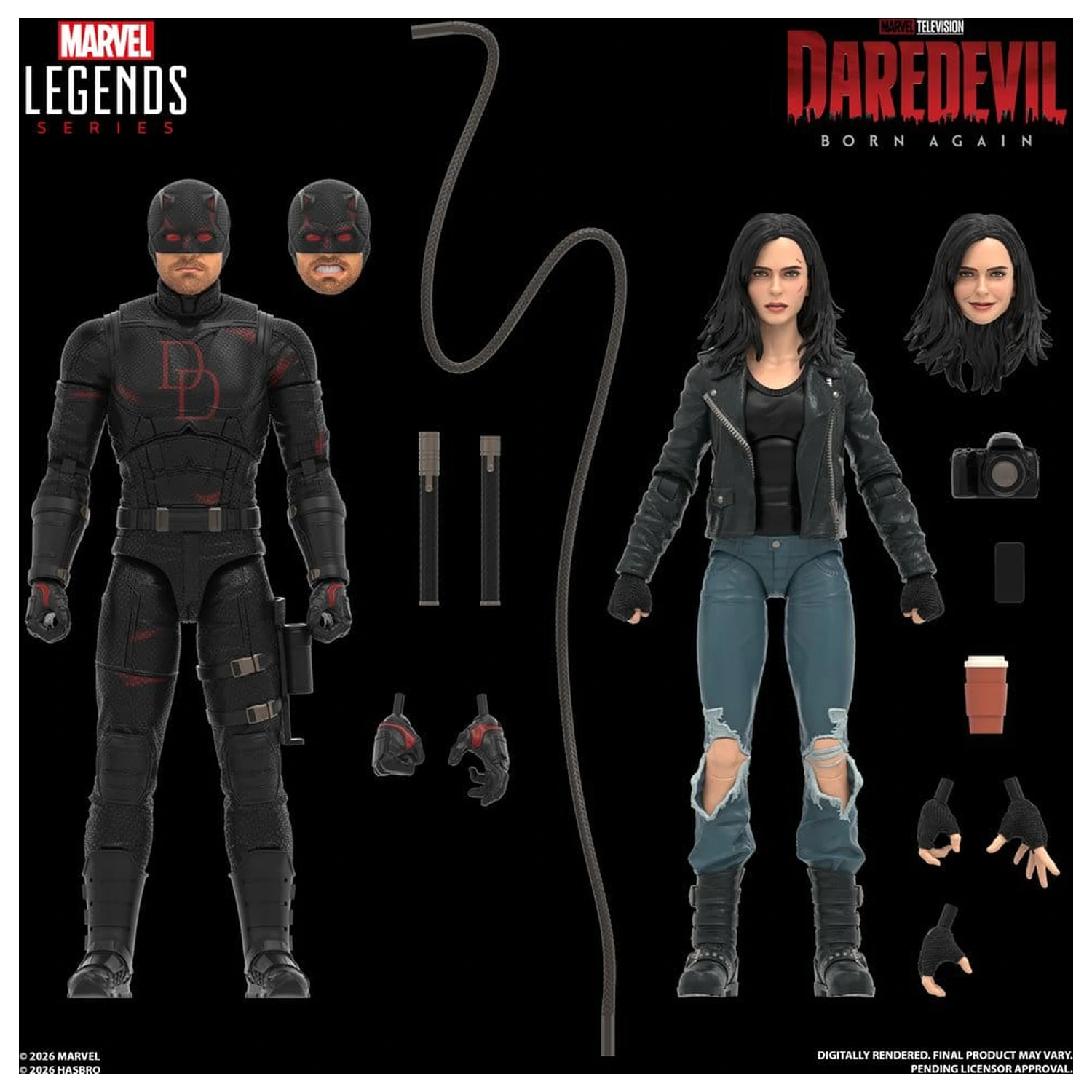 Daredevil: Born Again Marvel Legends Action Figure 2-Pack Daredevil & Jessica Jones 15 cm product photo