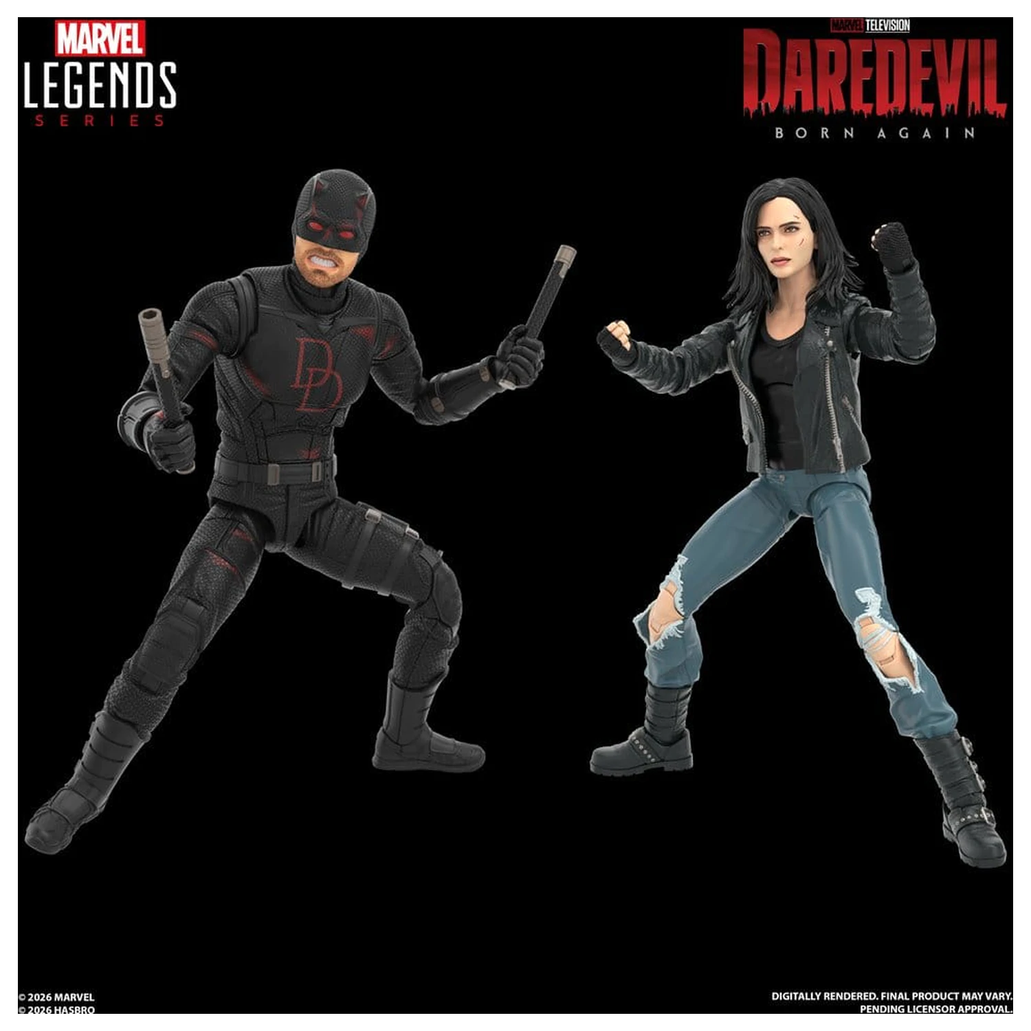 Daredevil: Born Again Marvel Legends Action Figure 2-Pack Daredevil & Jessica Jones 15 cm product photo