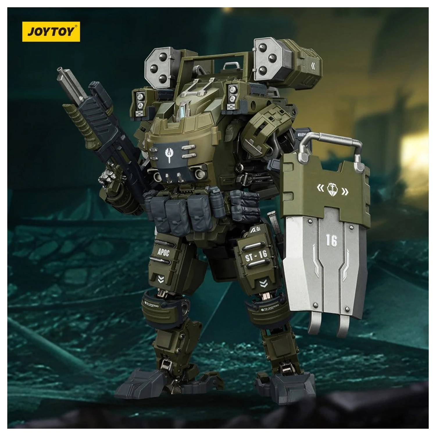 Dark Source Action Figure 1/25 APOC Series Storm Surge Heavy Fire Assault Mech ST-8616 14 cm product photo