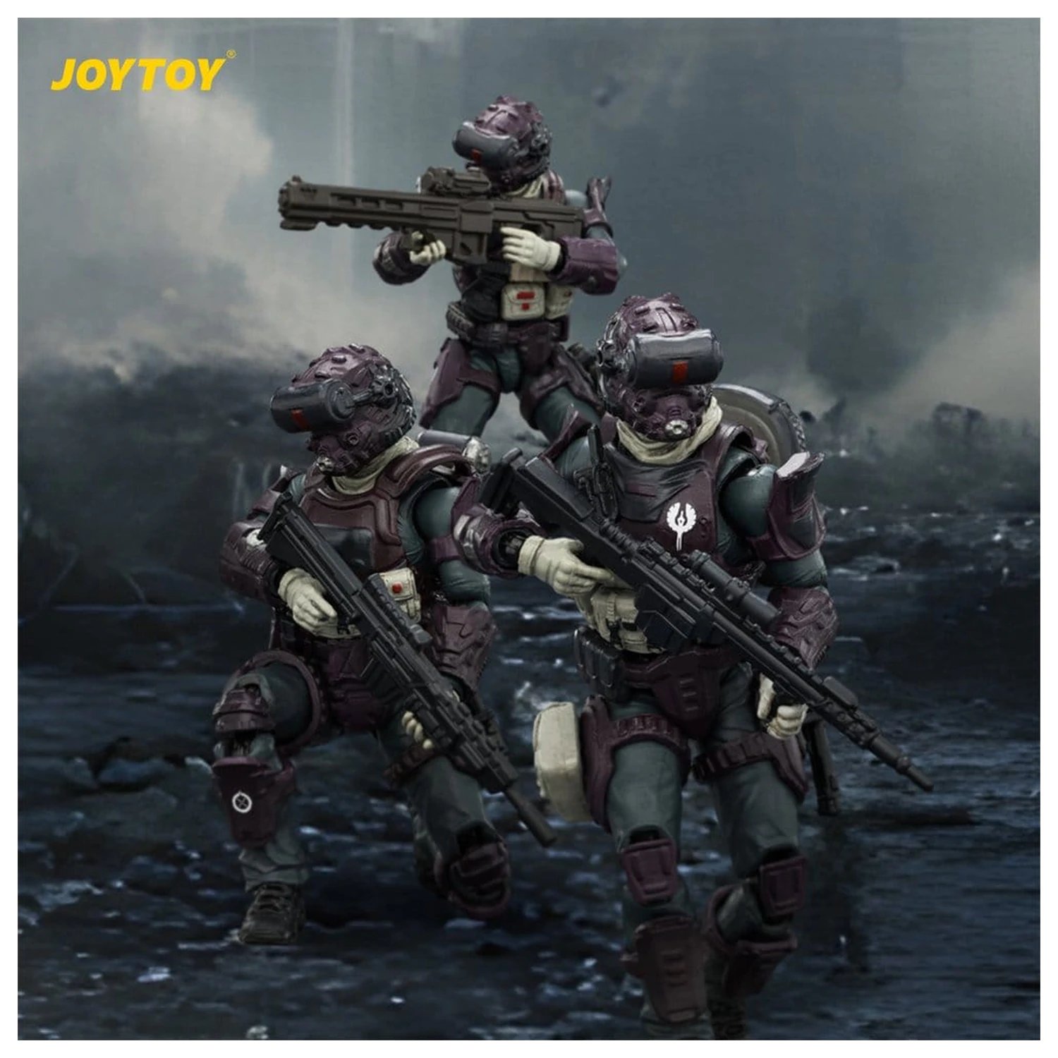 Dark Source Steel Ride Action Figure pack Prism Squad 8 cm product photo