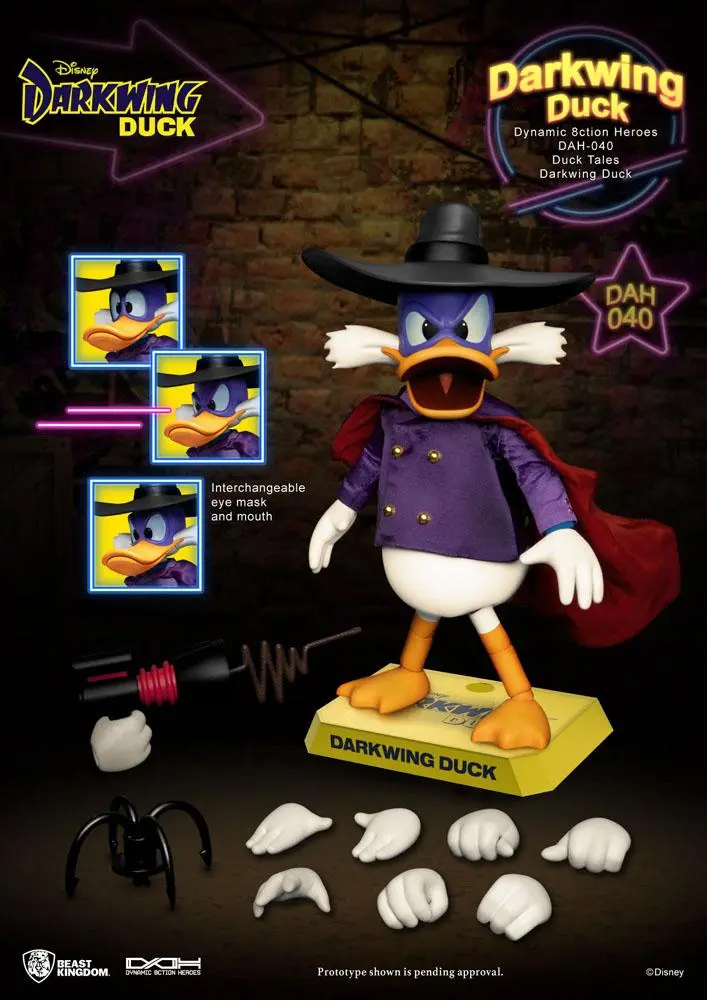 Darkwing Duck Dynamic 8ction Heroes Action Figure 1/9 Darkwing Duck 16 cm termékfotó