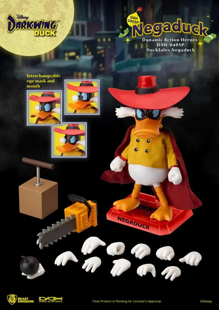 Darkwing Duck Dynamic 8ction Heroes Action Figure 1/9 NegaDuck 16 cm product photo