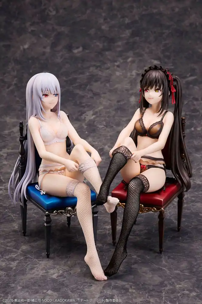 Date A Bullet PVC Statues 1/7 Kurumi Tokisaki & White Queen 17 cm termékfotó