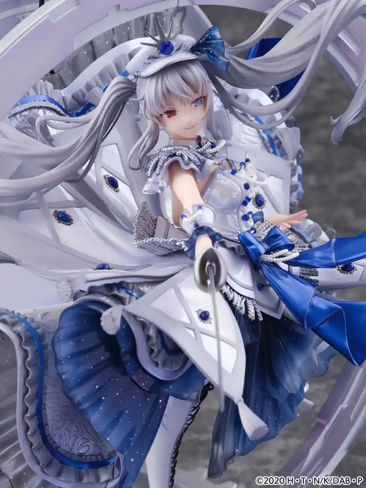 Date A Bullet SHIBUYA SCRAMBLE FIGURE PVC Statue 1/7 The White Queen -Royal Blue Sapphire Dress Ver. 33 cm product photo