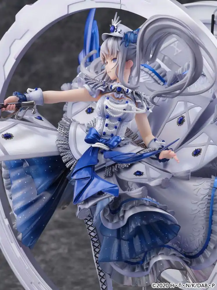 Date A Bullet SHIBUYA SCRAMBLE FIGURE PVC Statue 1/7 The White Queen -Royal Blue Sapphire Dress Ver. 33 cm product photo