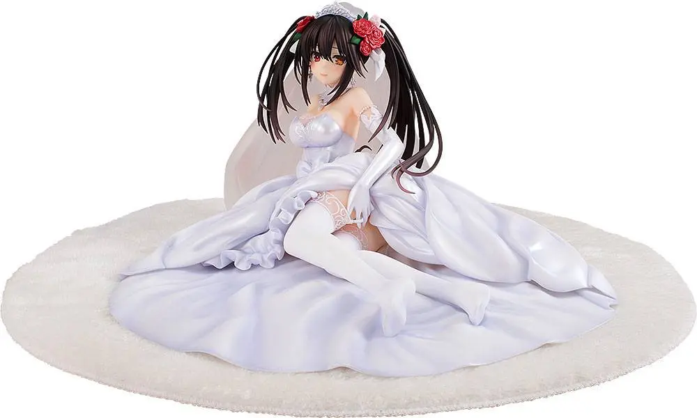 Date A Live PVC Statue 1/7 Light Novel Edition Kurumi Tokisaki: Wedding Dress Ver. 13 cm product photo