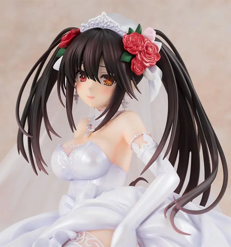 Date A Live PVC Statue 1/7 Light Novel Edition Kurumi Tokisaki: Wedding Dress Ver. 13 cm product photo