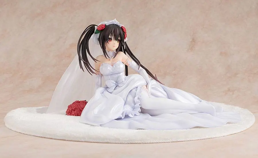 Date A Live PVC Statue 1/7 Light Novel Edition Kurumi Tokisaki: Wedding Dress Ver. 13 cm product photo