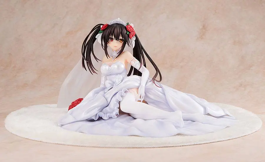 Date A Live PVC Statue 1/7 Light Novel Edition Kurumi Tokisaki: Wedding Dress Ver. 13 cm product photo