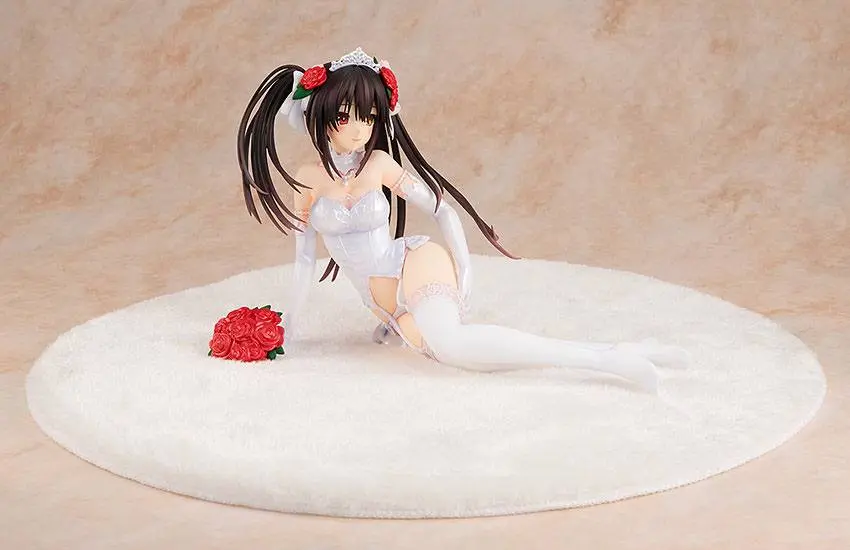 Date A Live PVC Statue 1/7 Light Novel Edition Kurumi Tokisaki: Wedding Dress Ver. 13 cm product photo