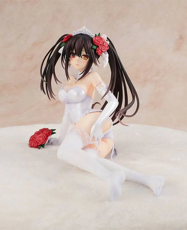 Date A Live PVC Statue 1/7 Light Novel Edition Kurumi Tokisaki: Wedding Dress Ver. 13 cm product photo