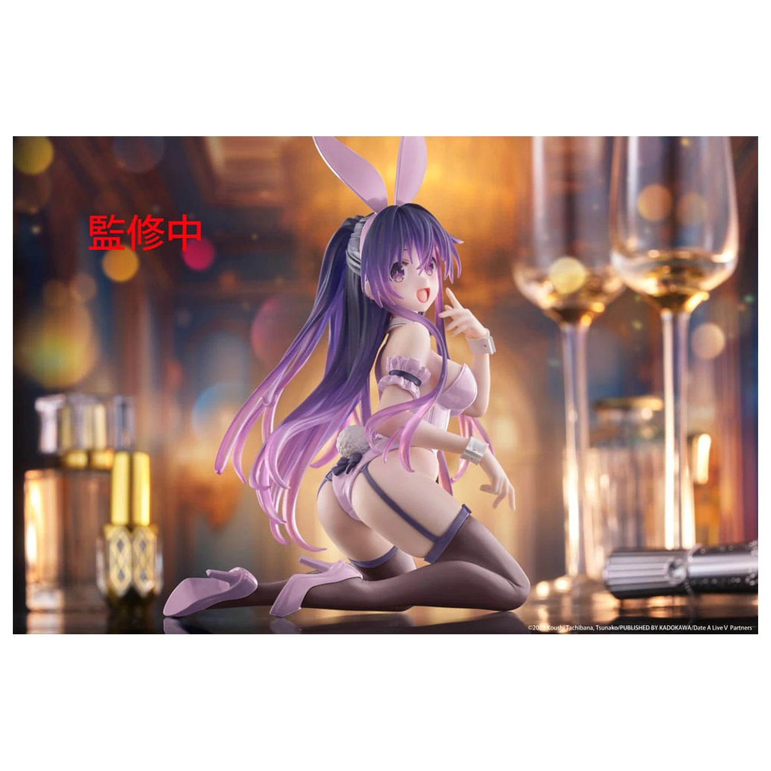 Date A Live PVC Statue Desktop Cute Figure Tohka Yatogami (Bunny Ver.) Renewal 13 cm                product photo
