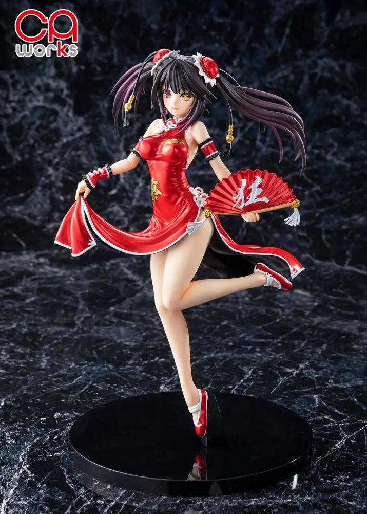 Date A Live III PVC Statue 1/7 Kurumi Tokisaki China Dress Ver. Repaint Color 23 cm product photo