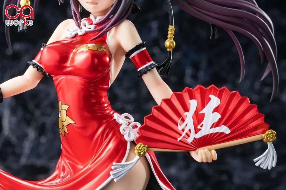 Date A Live III PVC Statue 1/7 Kurumi Tokisaki China Dress Ver. Repaint Color 23 cm product photo