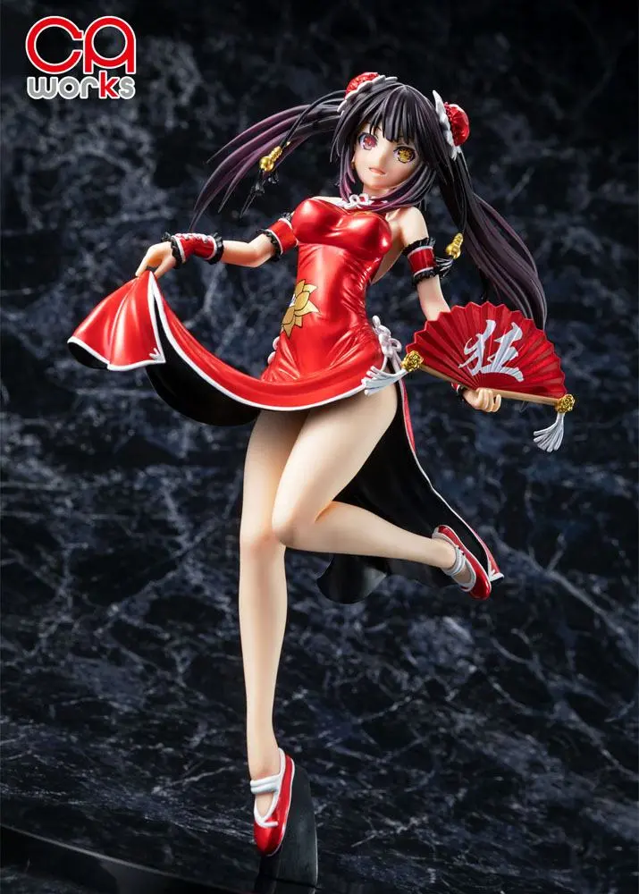 Date A Live III PVC Statue 1/7 Kurumi Tokisaki China Dress Ver. Repaint Color 23 cm product photo