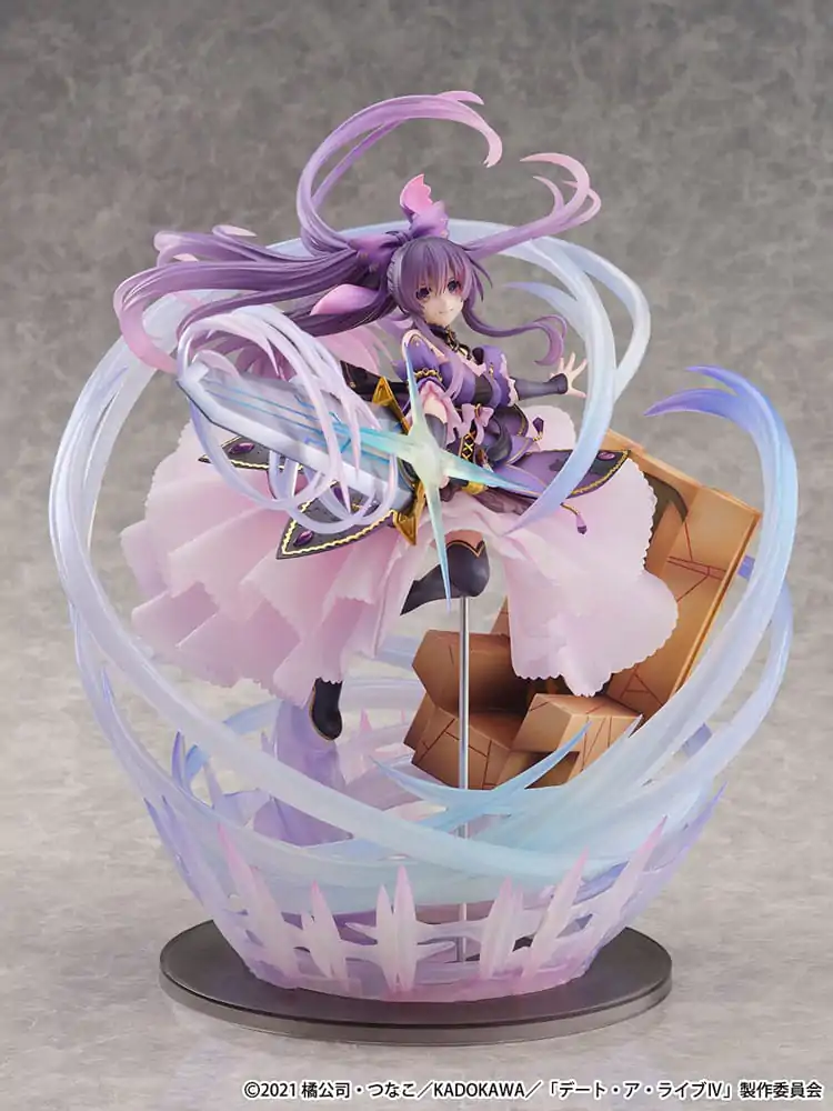 Date A Live IV SHIBUYA SCRAMBLE FIGURE PVC Statue 1/6 Tohka Yatogami Princess Amethyst Dress Ver. 32 cm product photo