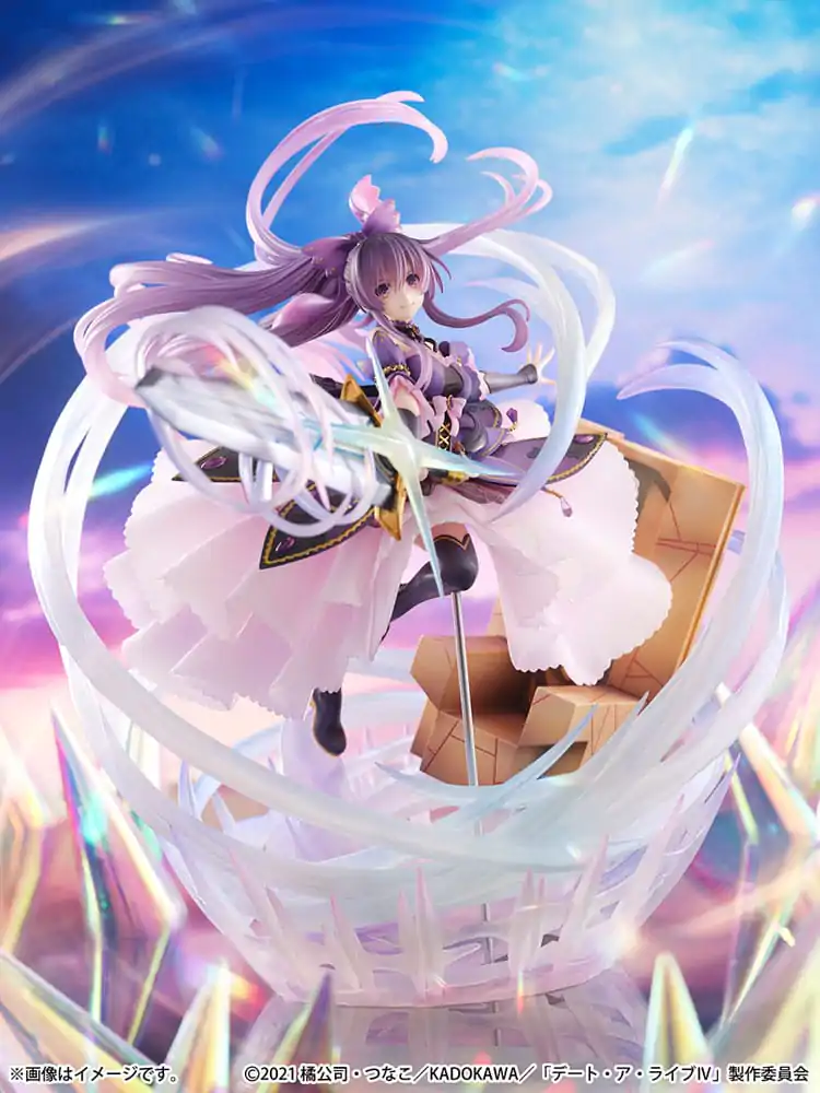 Date A Live IV SHIBUYA SCRAMBLE FIGURE PVC Statue 1/6 Tohka Yatogami Princess Amethyst Dress Ver. 32 cm product photo