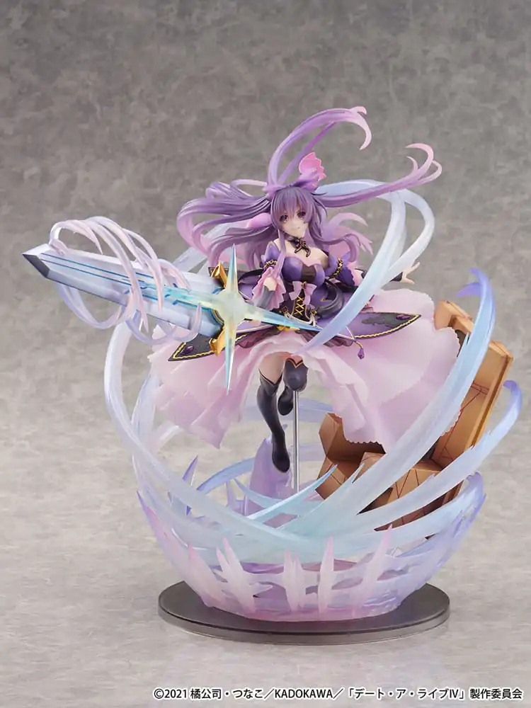 Date A Live IV SHIBUYA SCRAMBLE FIGURE PVC Statue 1/6 Tohka Yatogami Princess Amethyst Dress Ver. 32 cm product photo