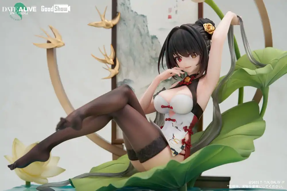 Date A Live: Spirit Pledge PVC Statue 1/7 Kurumi Tokisaki Ink Black China Dress Ver. 22 cm termékfotó