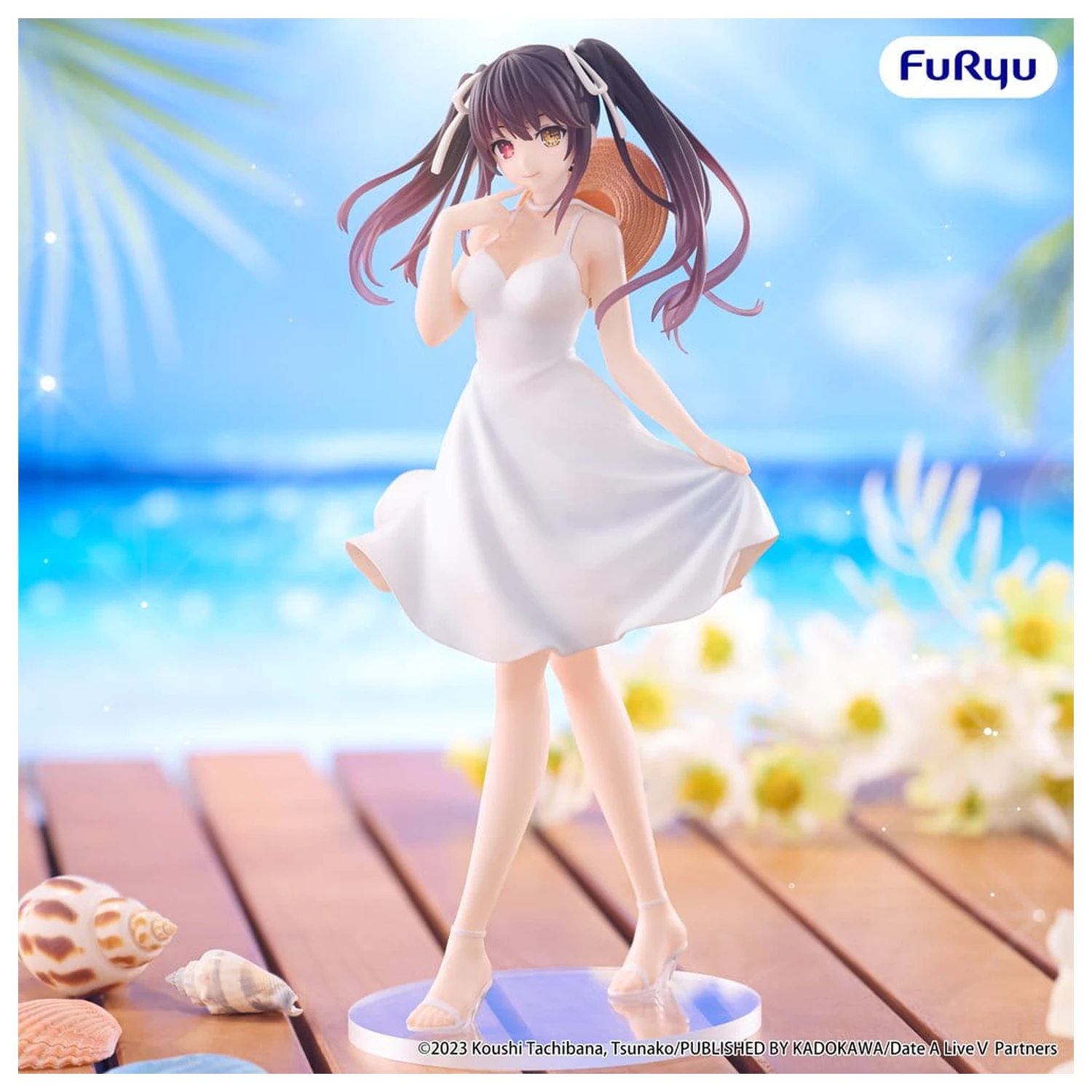 Date A Live Summer Dress PVC Figure Kurumi Tokisaki 21 cm product photo