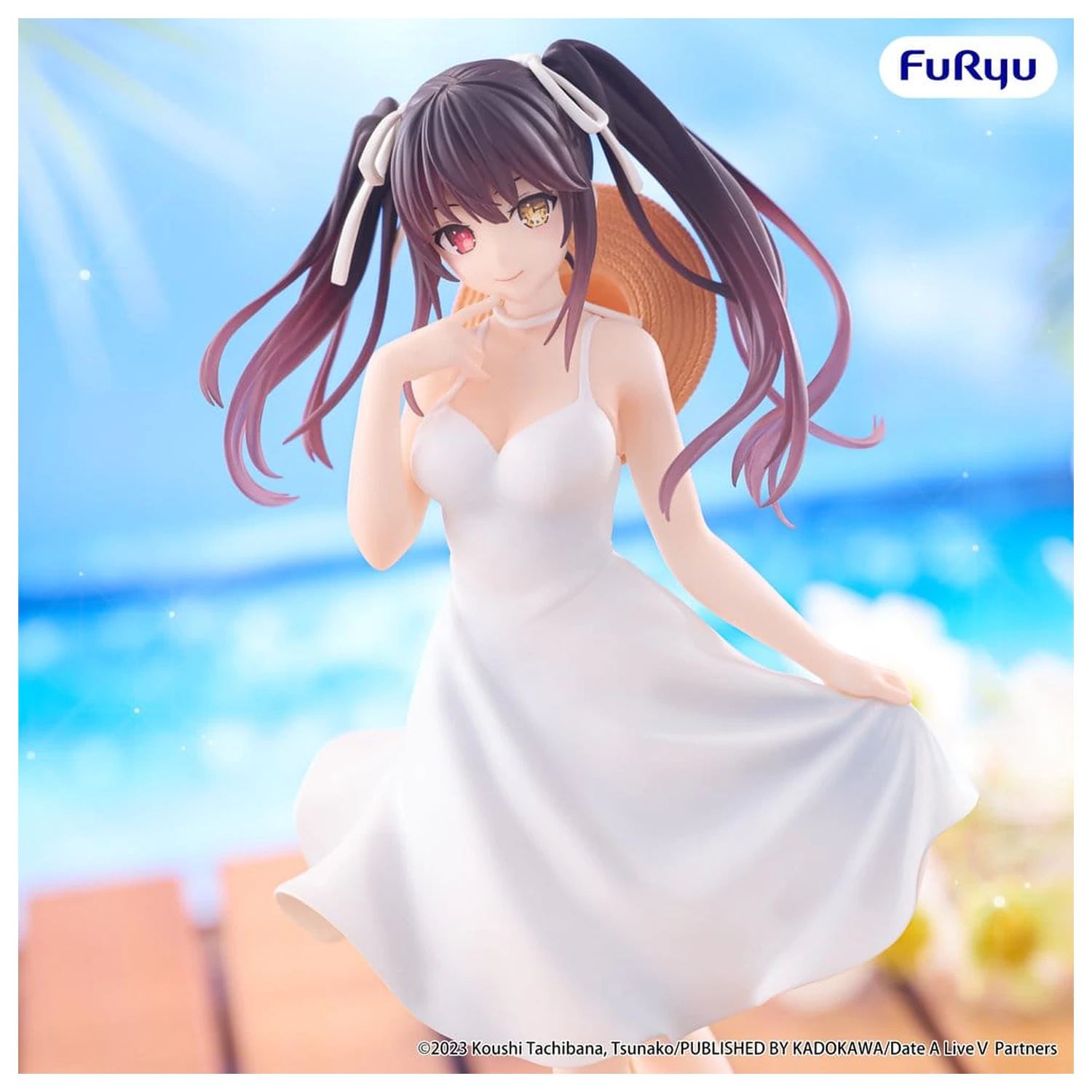Date A Live Summer Dress PVC Figure Kurumi Tokisaki 21 cm product photo