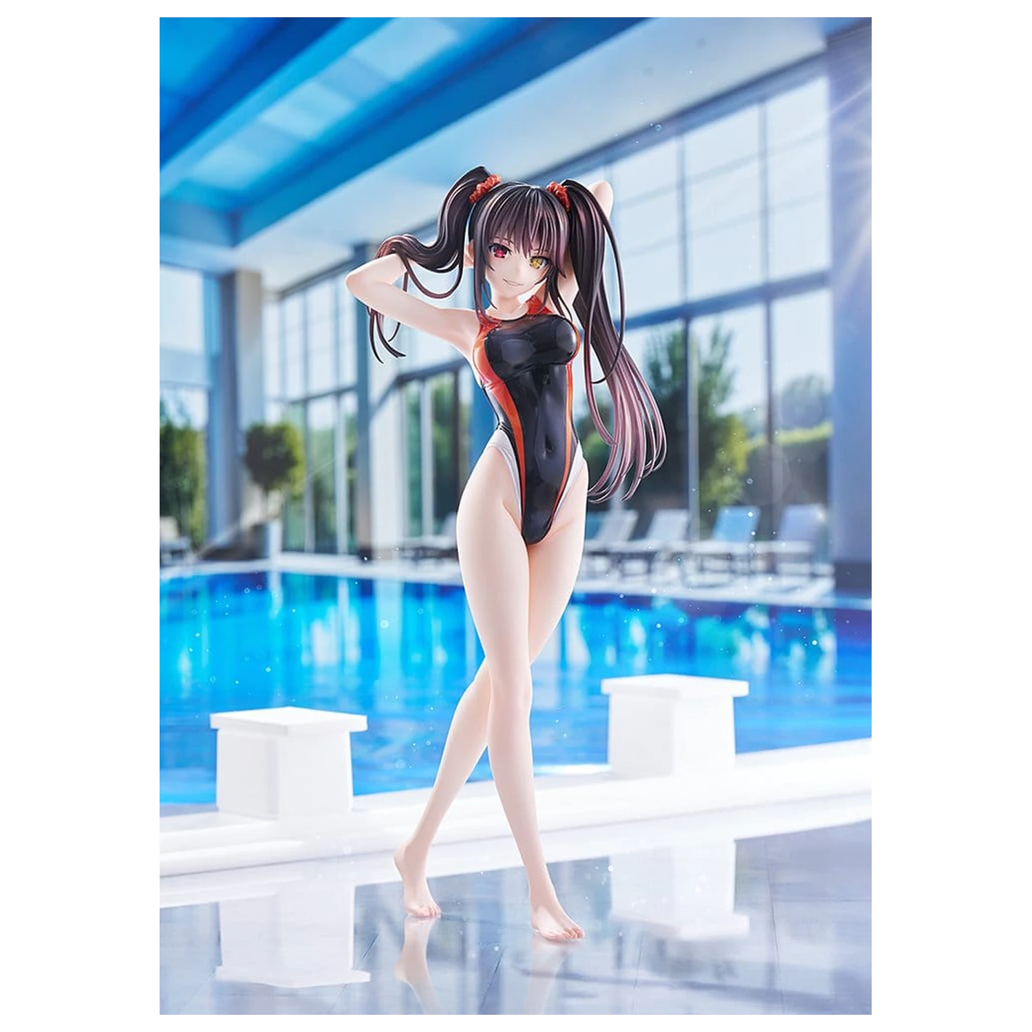 Date A Live Swimsuit Silhouette PVC Figure 1/7 Kurumi Tokisaki Swimwear Ver. 24 cm product photo