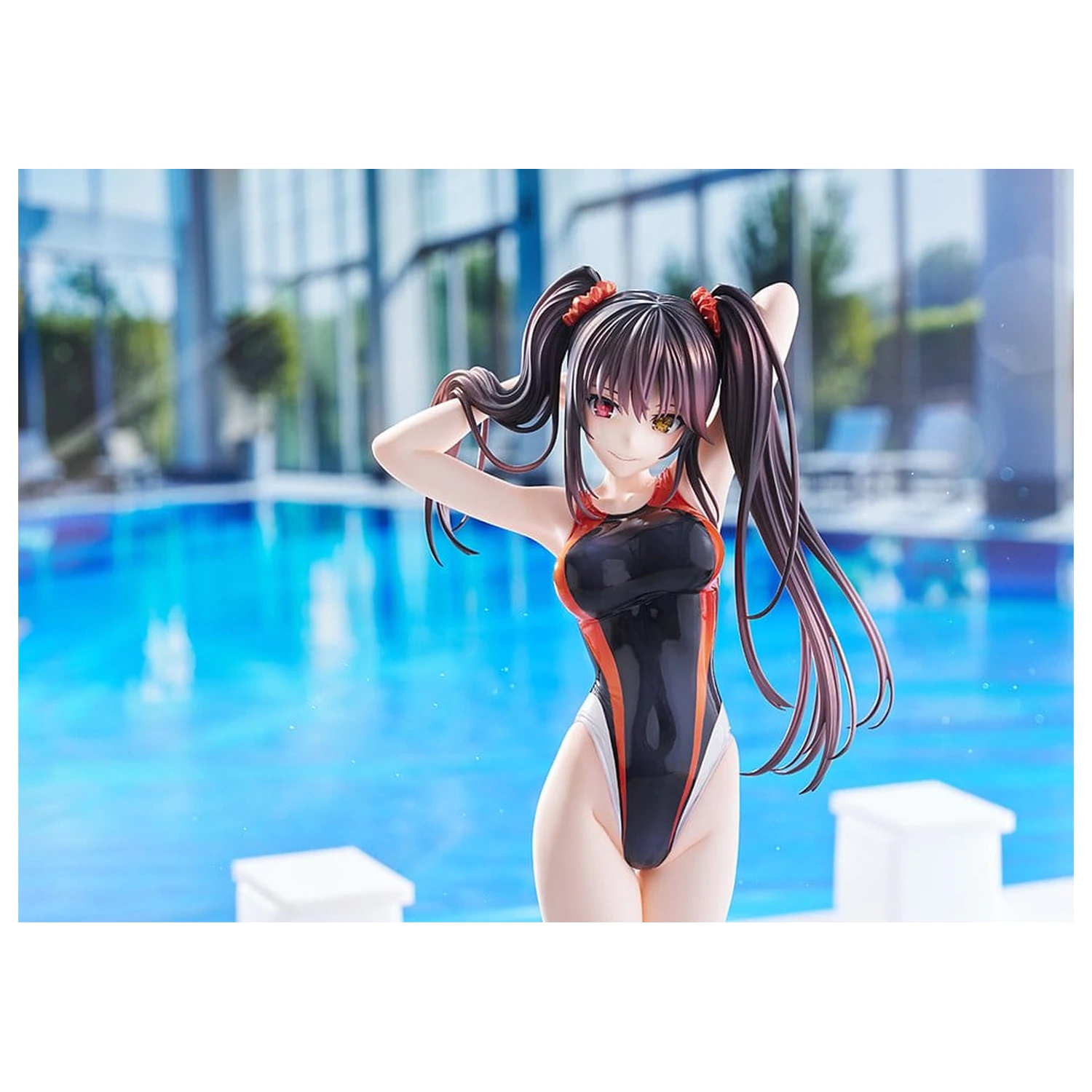 Date A Live Swimsuit Silhouette PVC Figure 1/7 Kurumi Tokisaki Swimwear Ver. 24 cm product photo