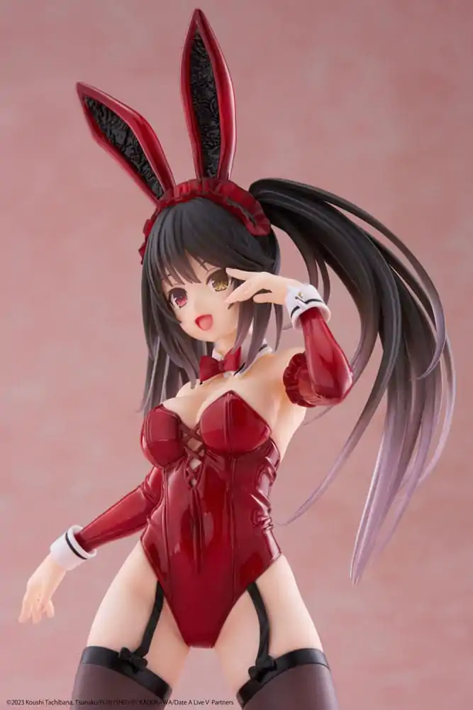 Date A Live V PVC Statue Desktop Cute Figure Kurumi Tokisaki Bunny Ver. 13 cm termékfotó