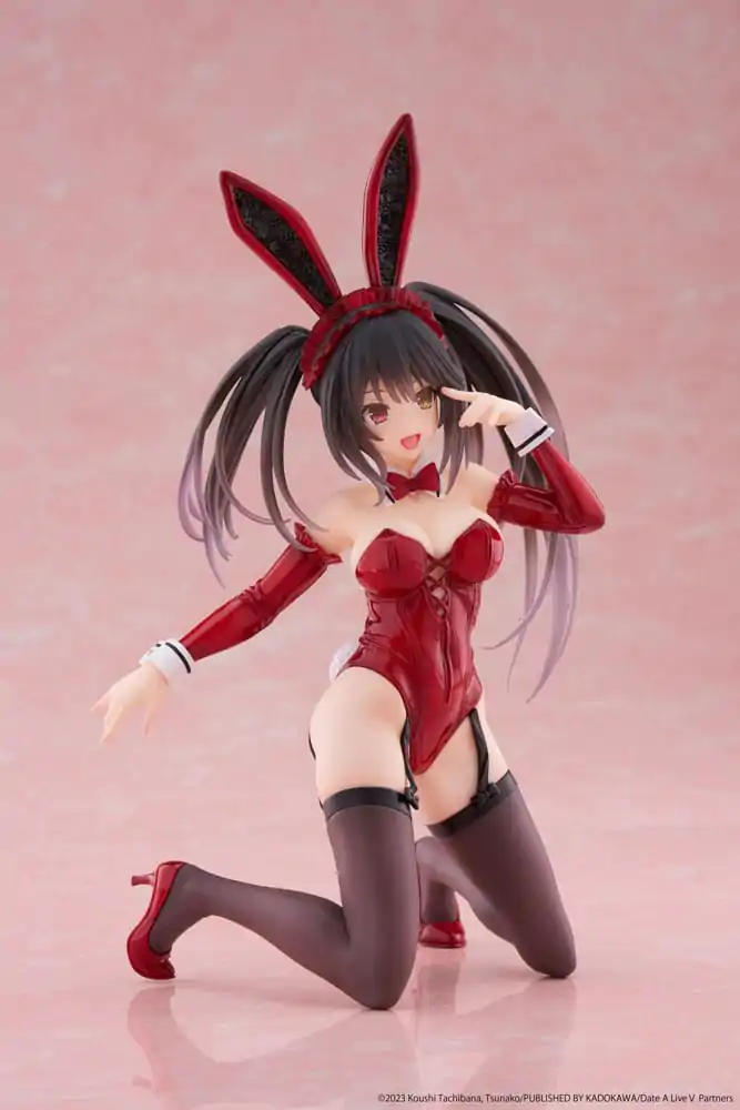 Date A Live V PVC Statue Desktop Cute Figure Kurumi Tokisaki Bunny Ver. 13 cm termékfotó