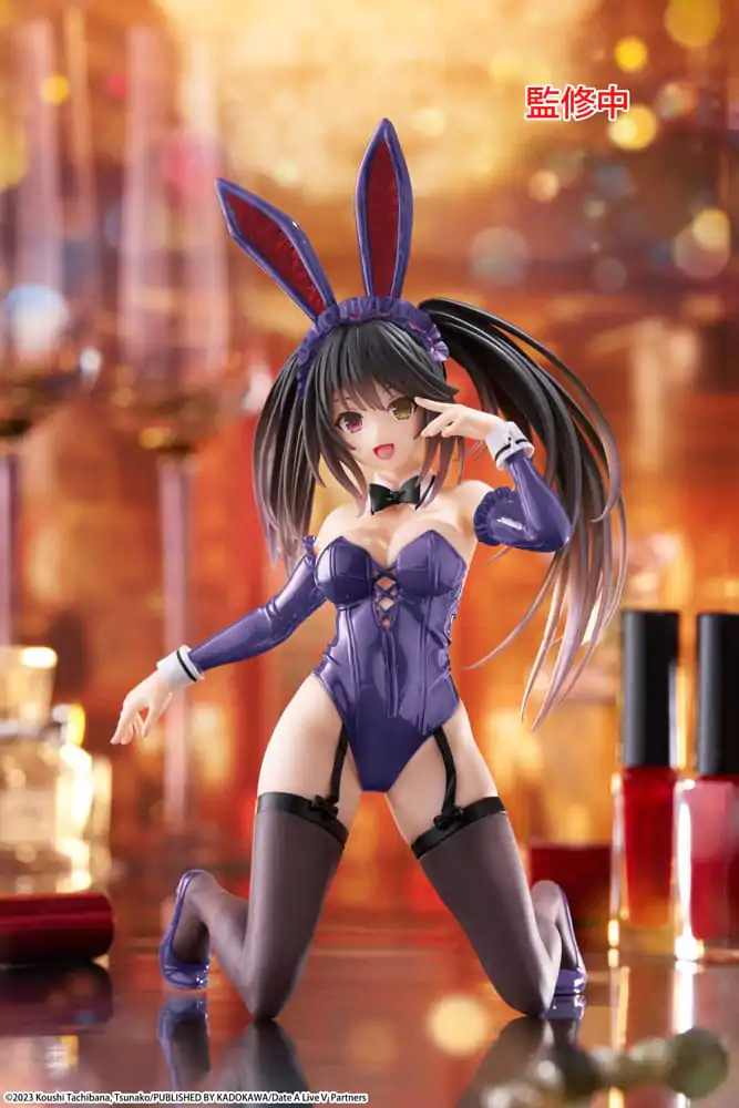 Date A Live V PVC Statue Desktop Cute Figure Kurumi Tokisaki Bunny Ver. Renewal 13 cm        product photo