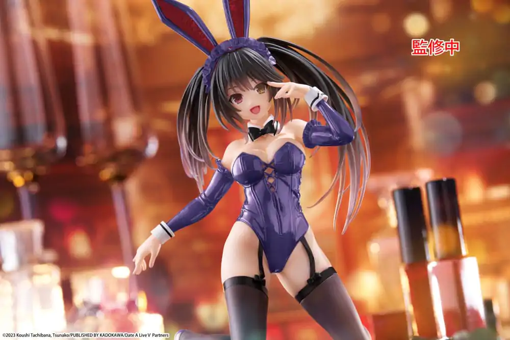 Date A Live V PVC Statue Desktop Cute Figure Kurumi Tokisaki Bunny Ver. Renewal 13 cm        product photo