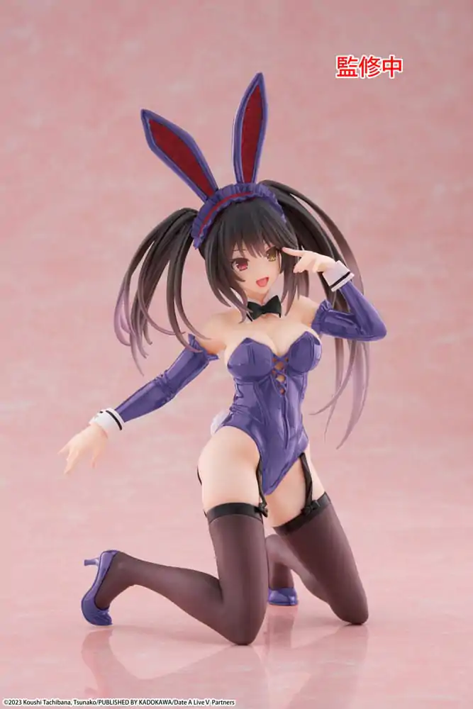 Date A Live V PVC Statue Desktop Cute Figure Kurumi Tokisaki Bunny Ver. Renewal 13 cm        product photo