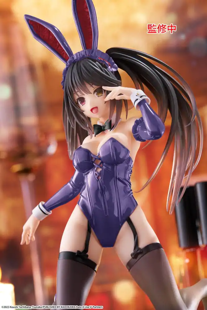Date A Live V PVC Statue Desktop Cute Figure Kurumi Tokisaki Bunny Ver. Renewal 13 cm        product photo