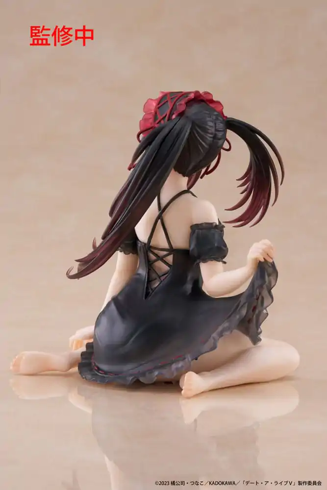 Date A Live V PVC Statue Desktop Cute Figure Kurumi Tokisaki Nightwear Ver. 13 cm product photo