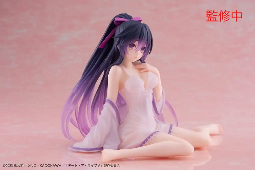 Date A Live V PVC Statue Desktop Cute Figure Tohka Yatogami Nightwear Ver. 13 cm product photo