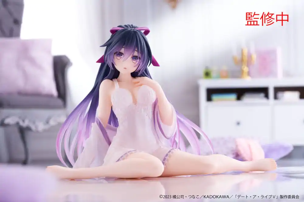 Date A Live V PVC Statue Desktop Cute Figure Tohka Yatogami Nightwear Ver. 13 cm product photo