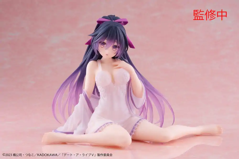 Date A Live V PVC Statue Desktop Cute Figure Tohka Yatogami Nightwear Ver. 13 cm product photo