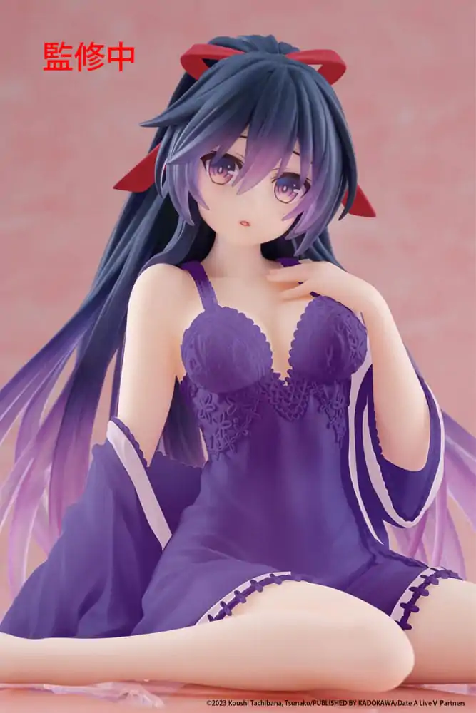 Date A Live V PVC Statue Desktop Cute Figure Tohka Yatogami Nightwear Ver. Renewal 13 cm product photo