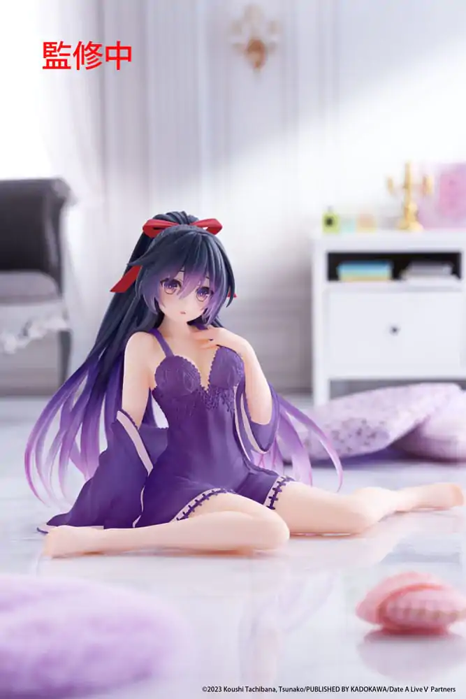 Date A Live V PVC Statue Desktop Cute Figure Tohka Yatogami Nightwear Ver. Renewal 13 cm product photo