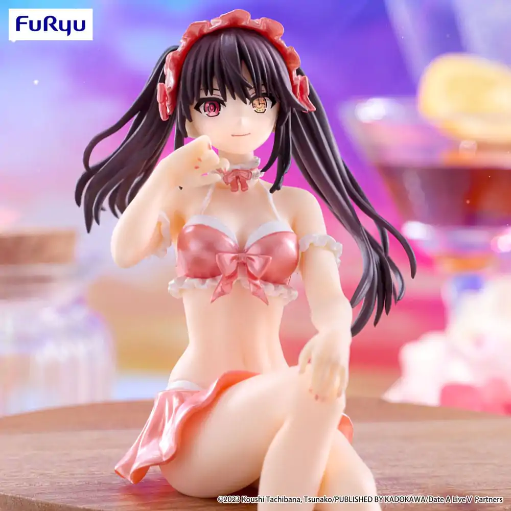 Date A Live V Noodle Stopper PVC Statue Kurumi Tokisaki Swimsuit Pastel Red Color Ver. 15 cm    product photo