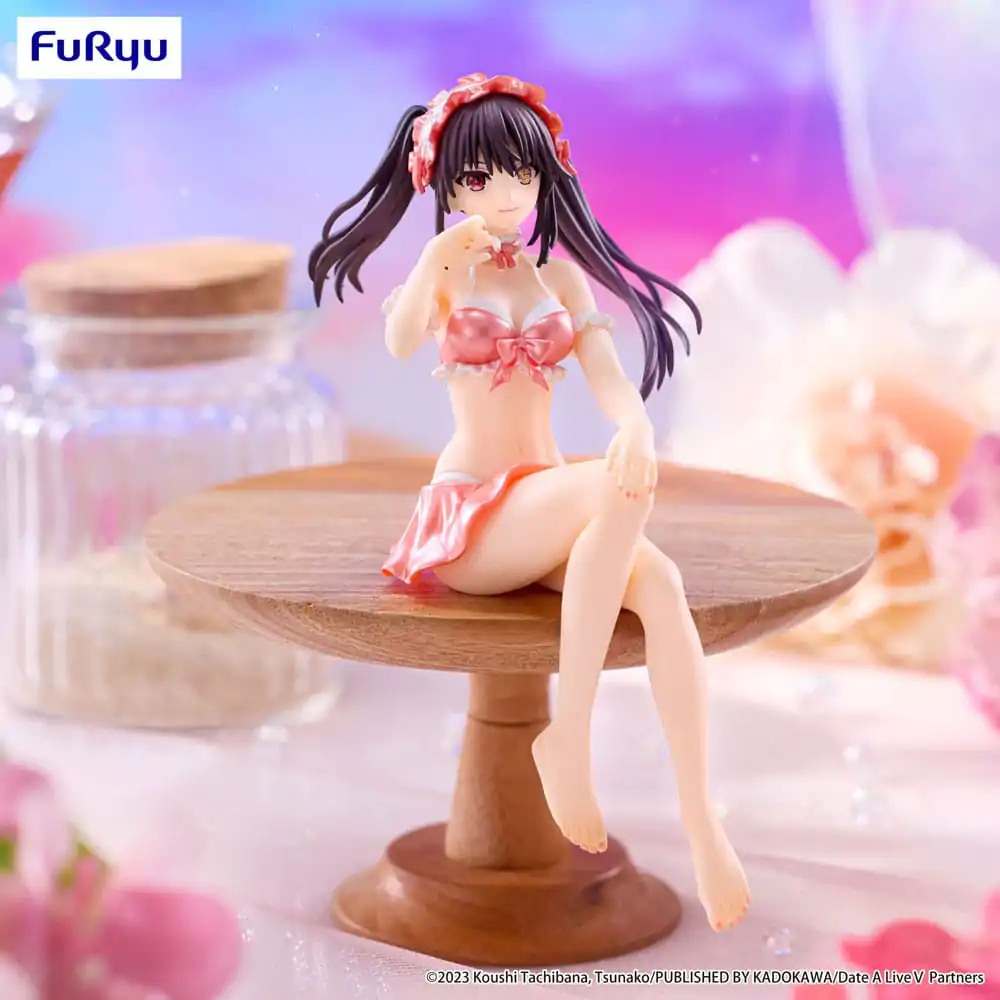 Date A Live V Noodle Stopper PVC Statue Kurumi Tokisaki Swimsuit Pastel Red Color Ver. 15 cm    product photo