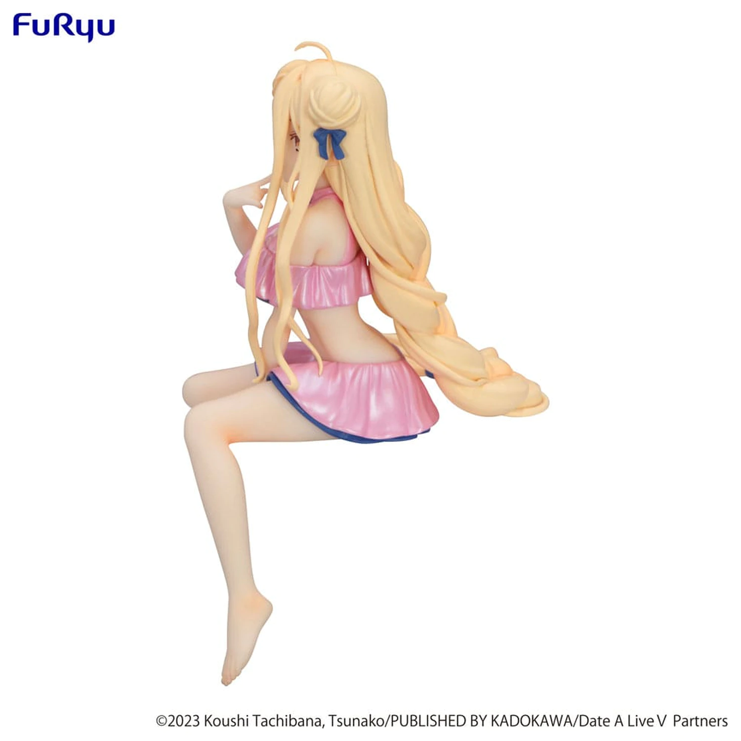 Date A Live V Noodle Stopper PVC Statue Mukuro Hoshimiya Swimsuit Pastel Pink Color Ver. 13 cm    product photo