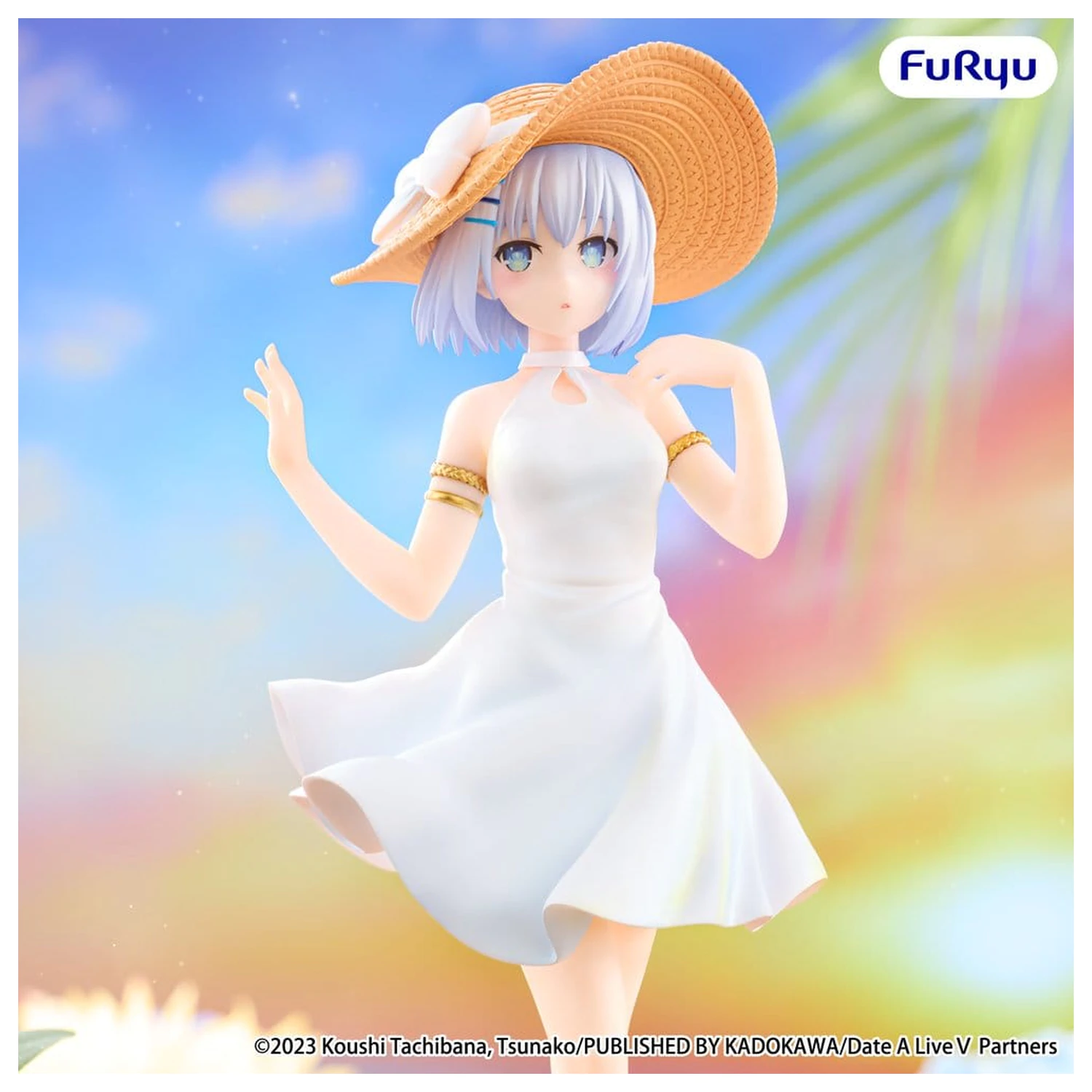 Date A Live V PVC Figure Origami Tobiichi Summer Dress 20 cm product photo