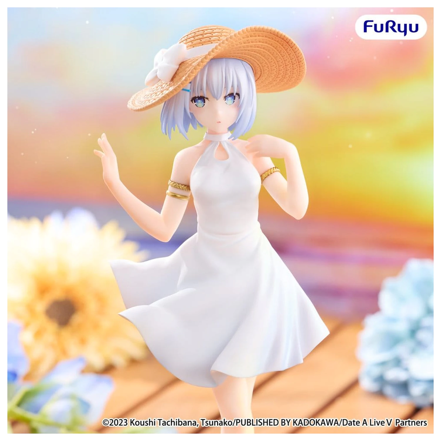 Date A Live V PVC Figure Origami Tobiichi Summer Dress 20 cm product photo