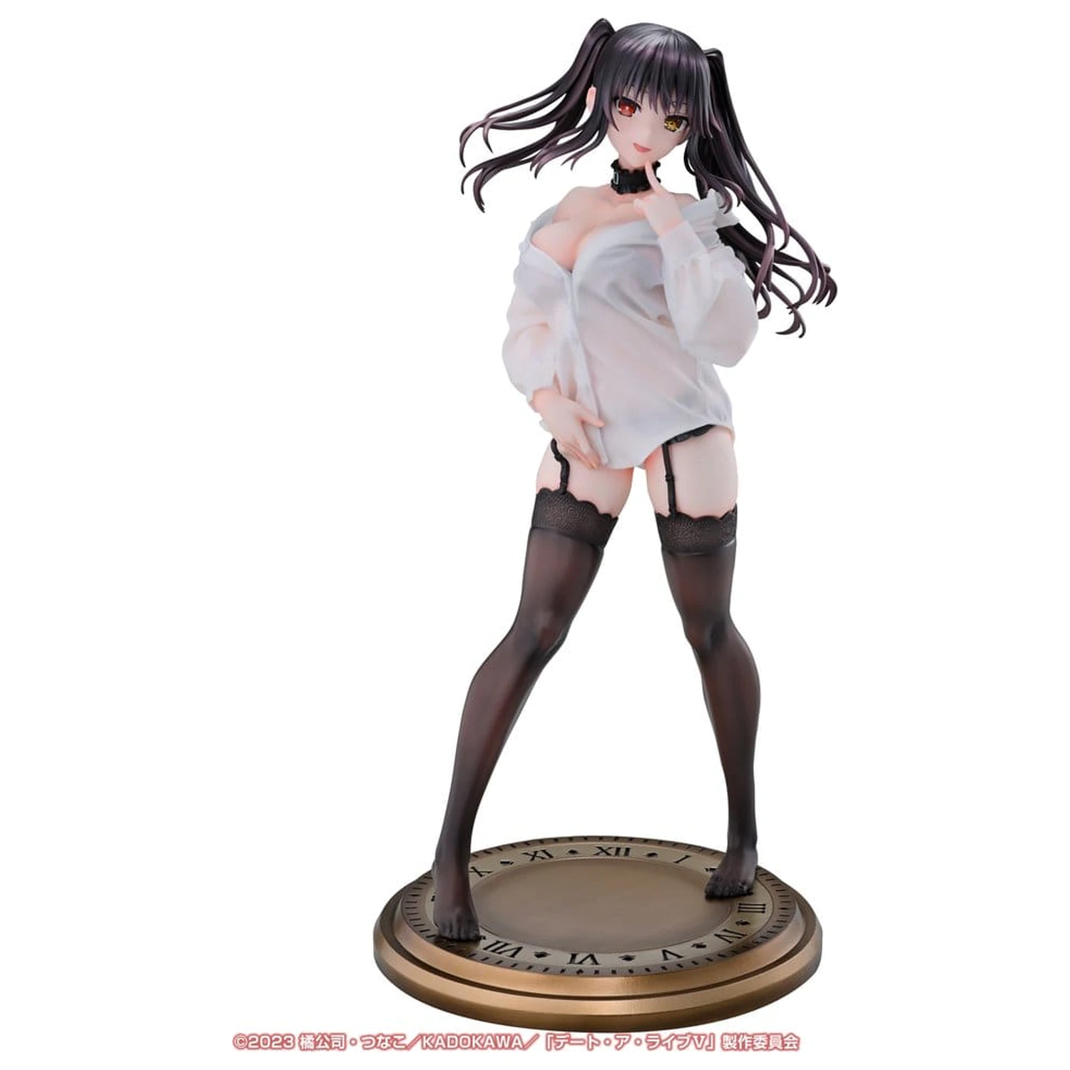Date A Live V Re:Dress PVC Figure 1/4 Kurumi Tokisaki Dress shirt Ver. 40 cm product photo