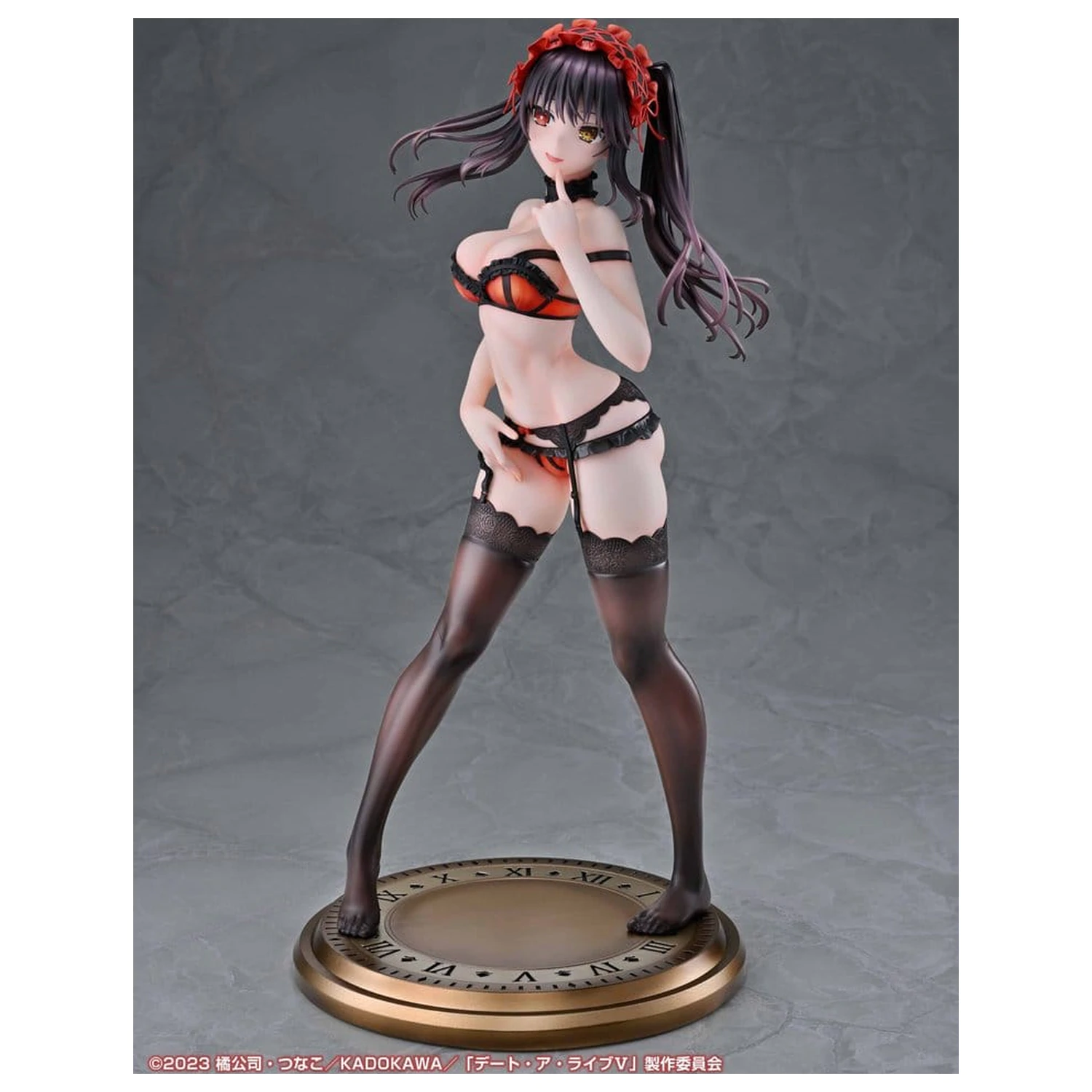 Date A Live V Re:Dress PVC Figure 1/4 Kurumi Tokisaki Dress shirt Ver. 40 cm product photo